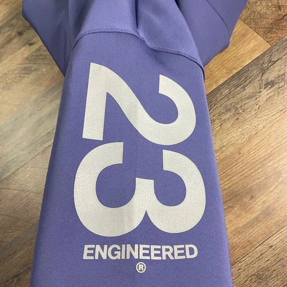 RARE Jordan 23 Engineered Lavender Hoodie with Metal Aglet Pink Drawstrings